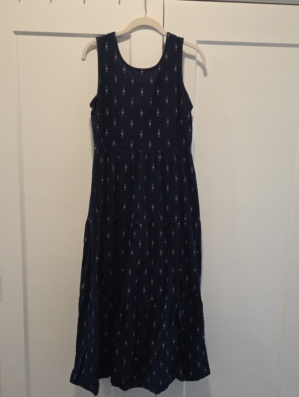 Navy Sleeveless Tiered Maxi Dress - Madewell